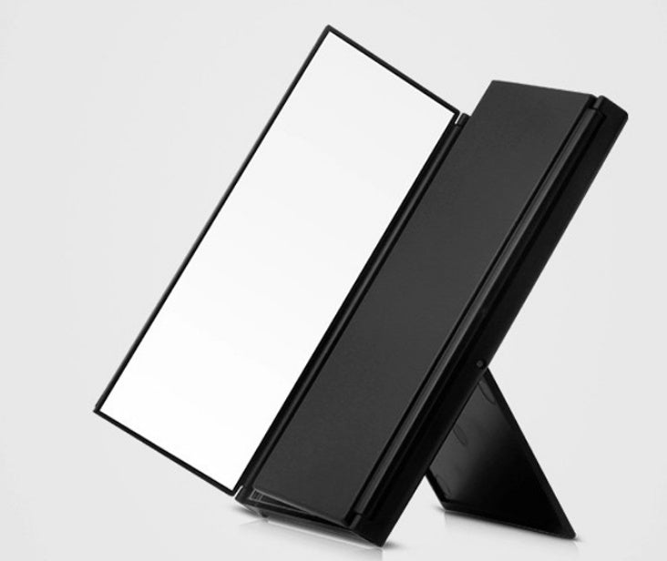 Tri-Fold Lighted Mirror