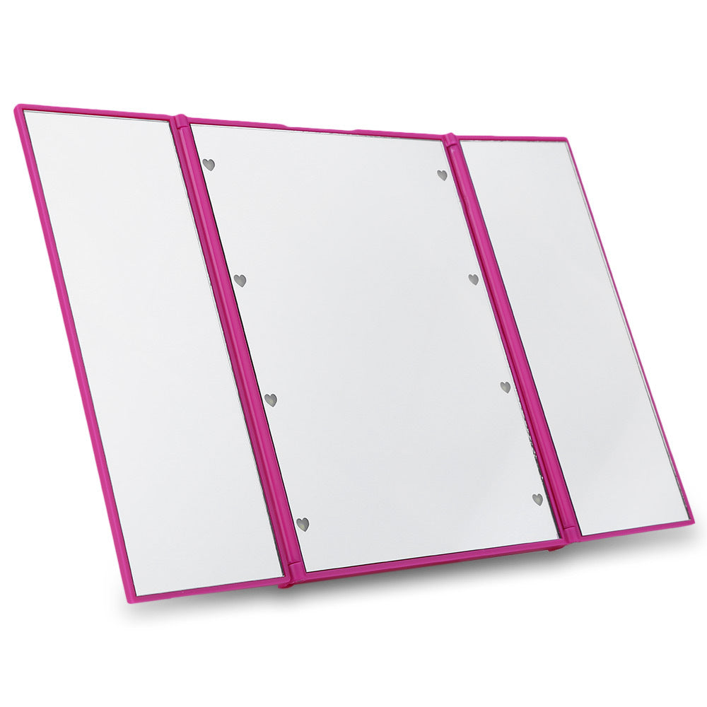 Tri-Fold Lighted Mirror