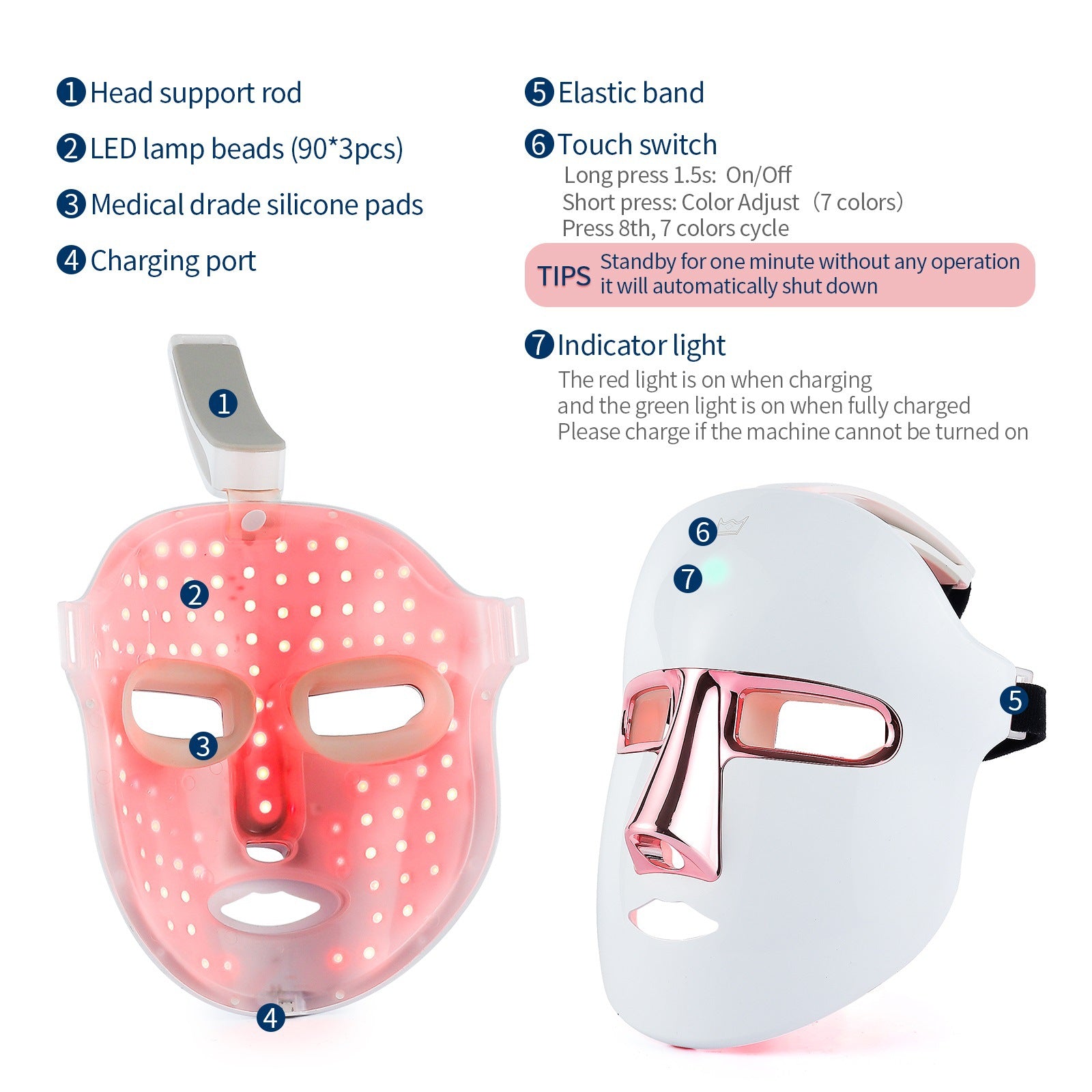 Seven-Color Beauty Mask